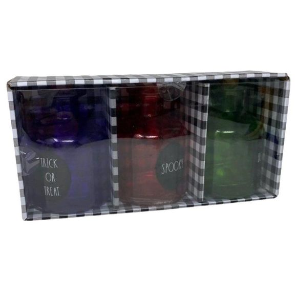 Rae Dunn Potion Bottles Set NWT Witches Magic Spooky Red Green Trick Treat Boo - Picture 10 of 10